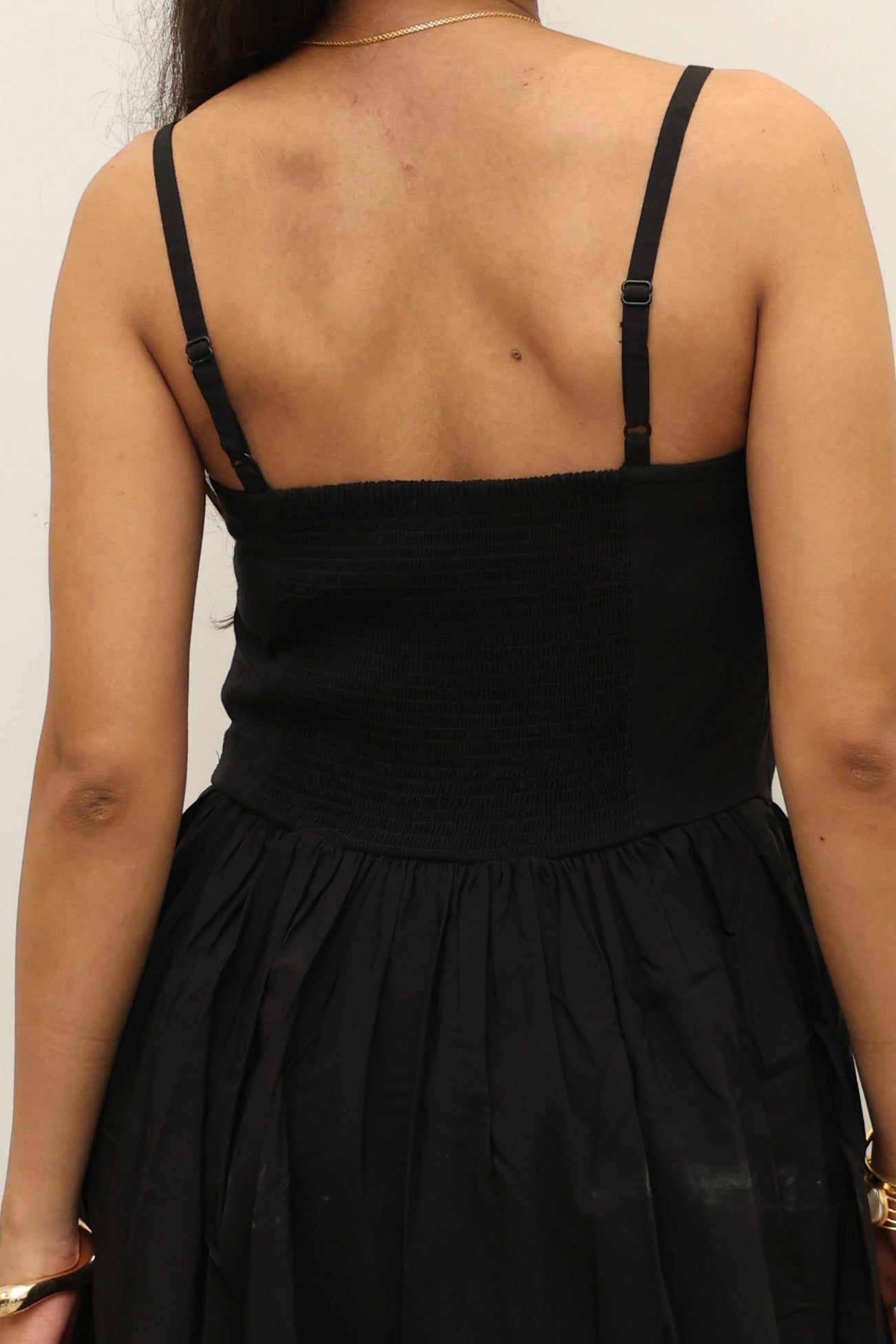 Cotton Poplin Corset Balloon Dress