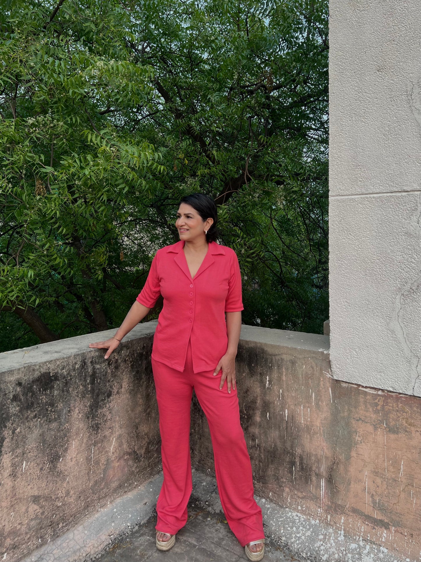 RIB Fuchsia Pink Co-ord