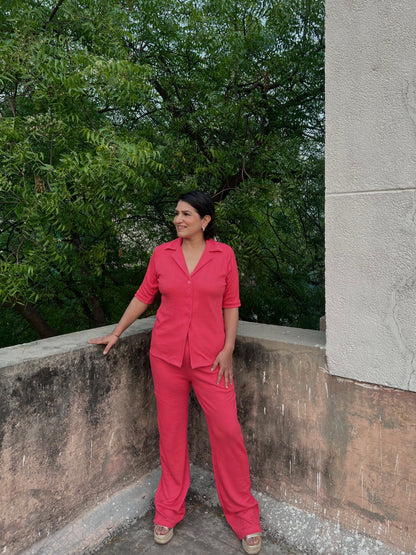 RIB Fuchsia Pink Co-ord