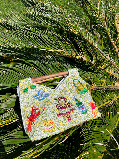 Holiday Beaded Bag