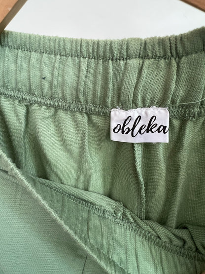 Mint Green  French Terry Half Sleeves SET