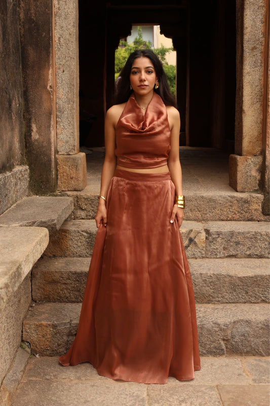 Copper Cosmos Skirt SET