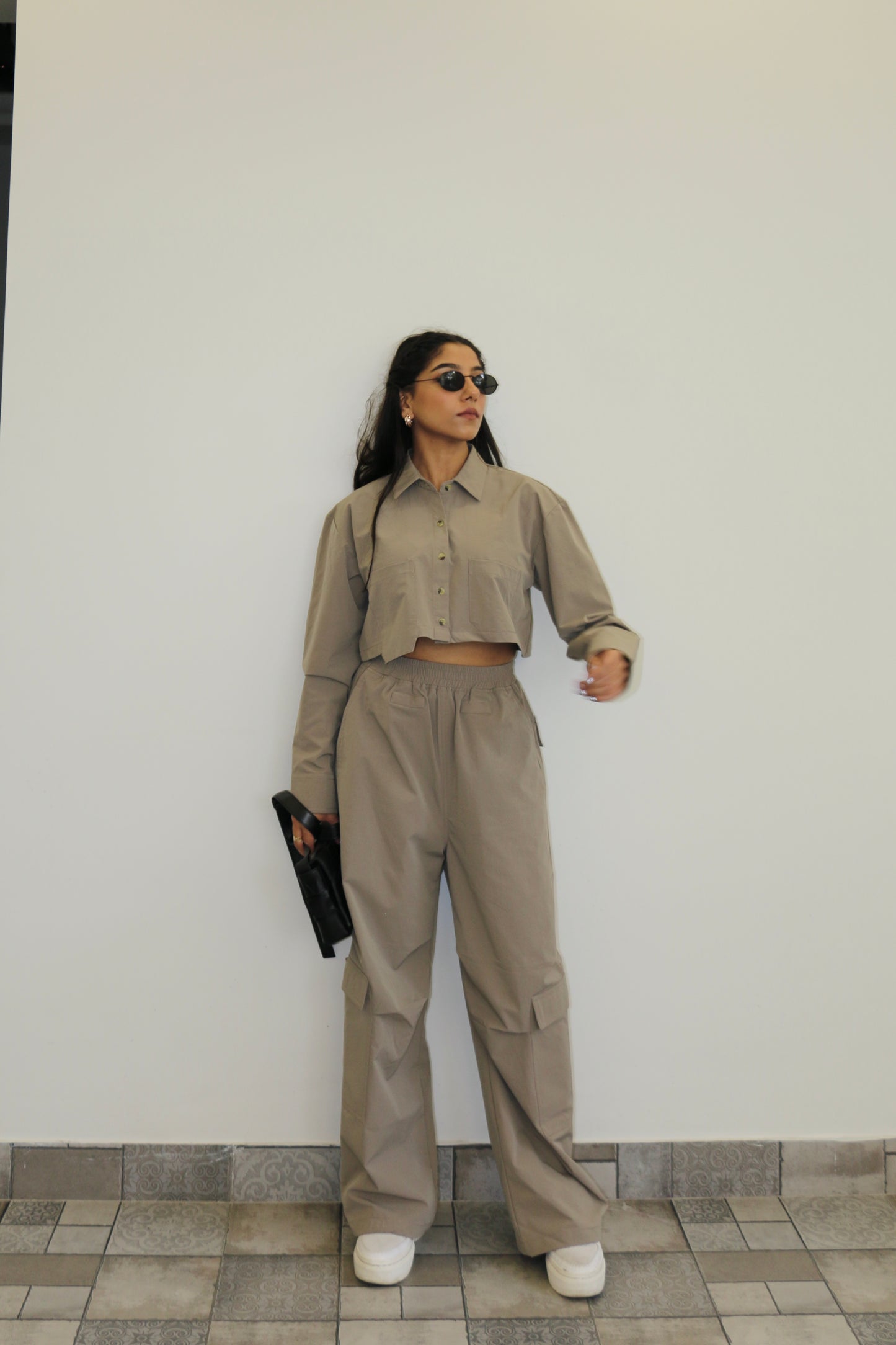 Parachute Pro Crop Shirt Set