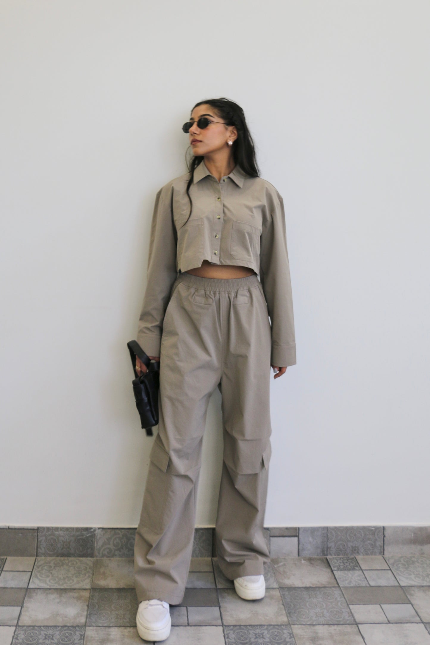 Parachute Pro Crop Shirt Set