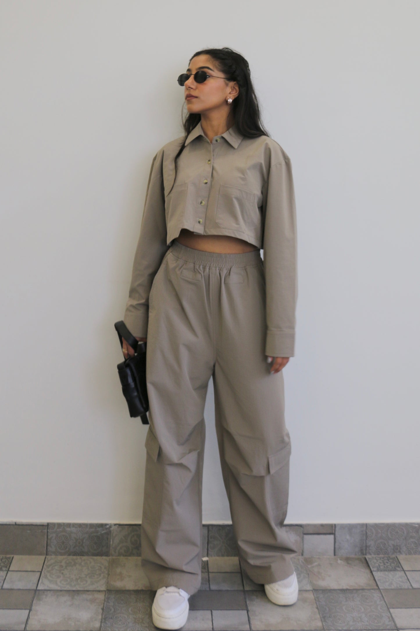 Parachute Pro Crop Shirt Set
