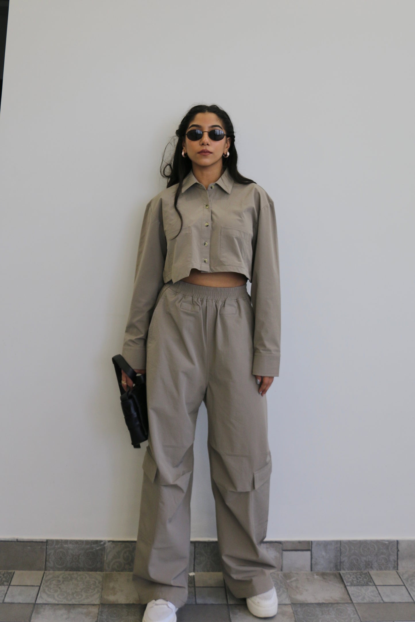 Parachute Pro Crop Shirt Set