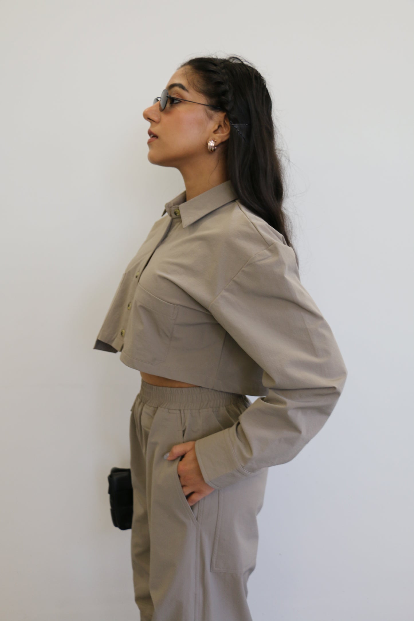 Parachute Pro Crop Shirt Set