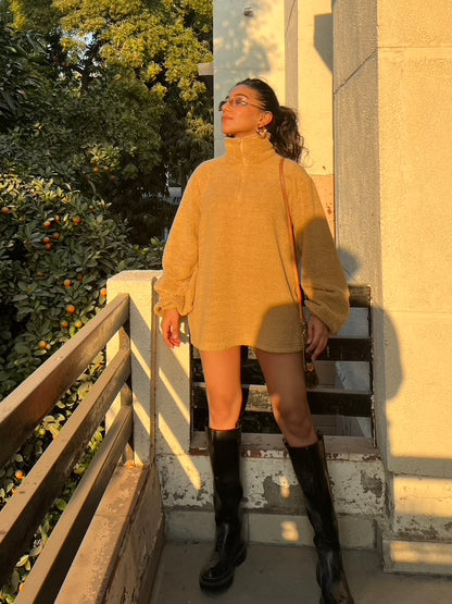 Sherpa Fleece Half Zip Sweatshirt
