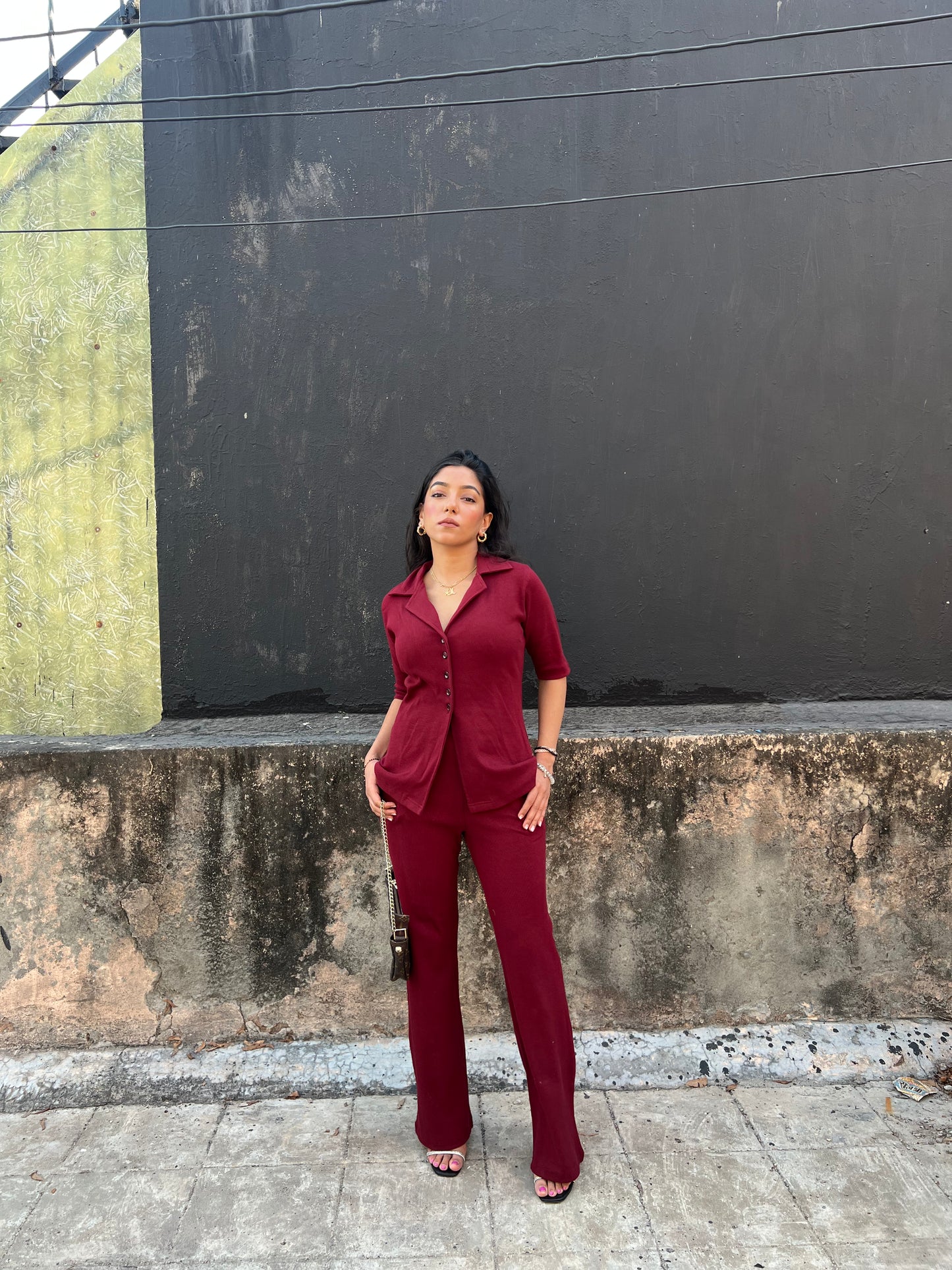 RIB Wine Long Co-ord