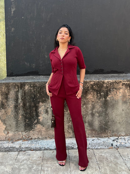 RIB Wine Long Co-ord
