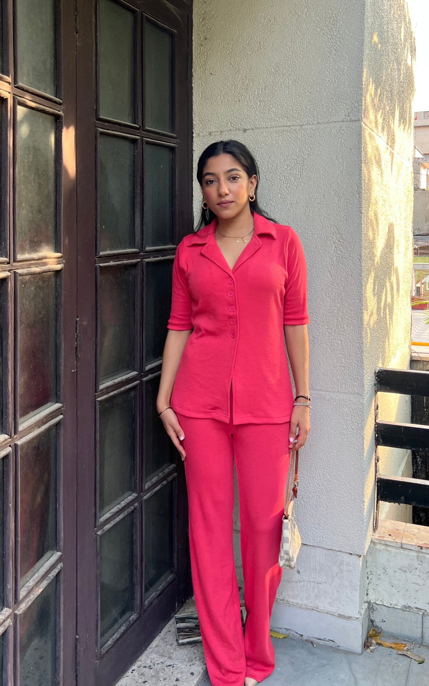 RIB Fuchsia Pink Co-ord