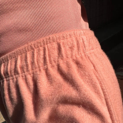 Cotton Fleece Cargo Peach Co-ord
