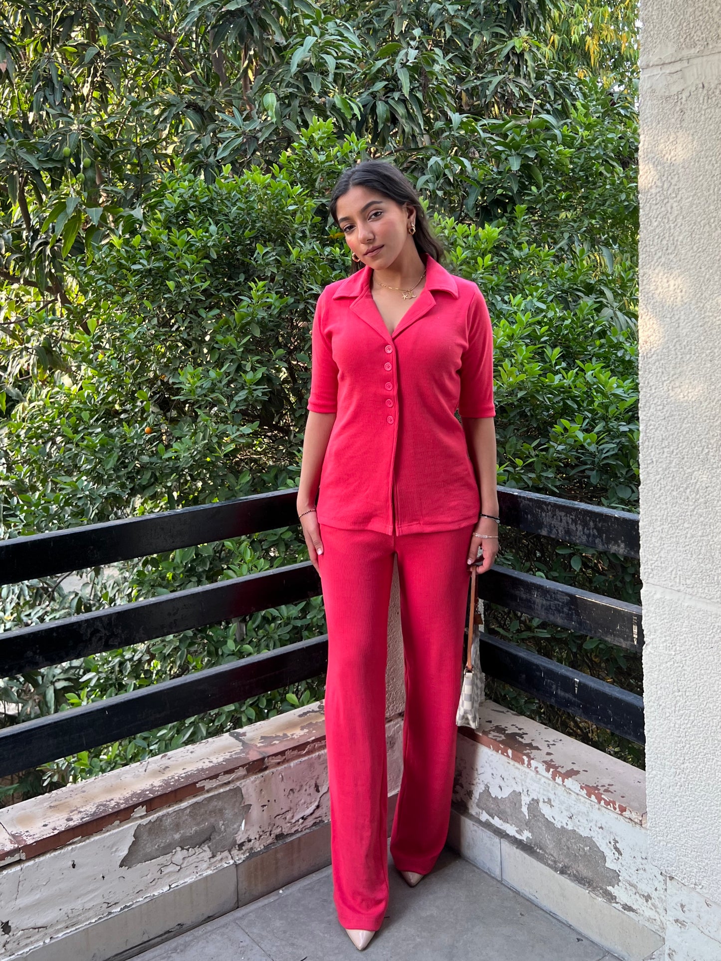 RIB Fuchsia Pink Co-ord