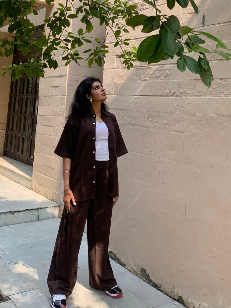 Brown Unisex French Terry Co-ord