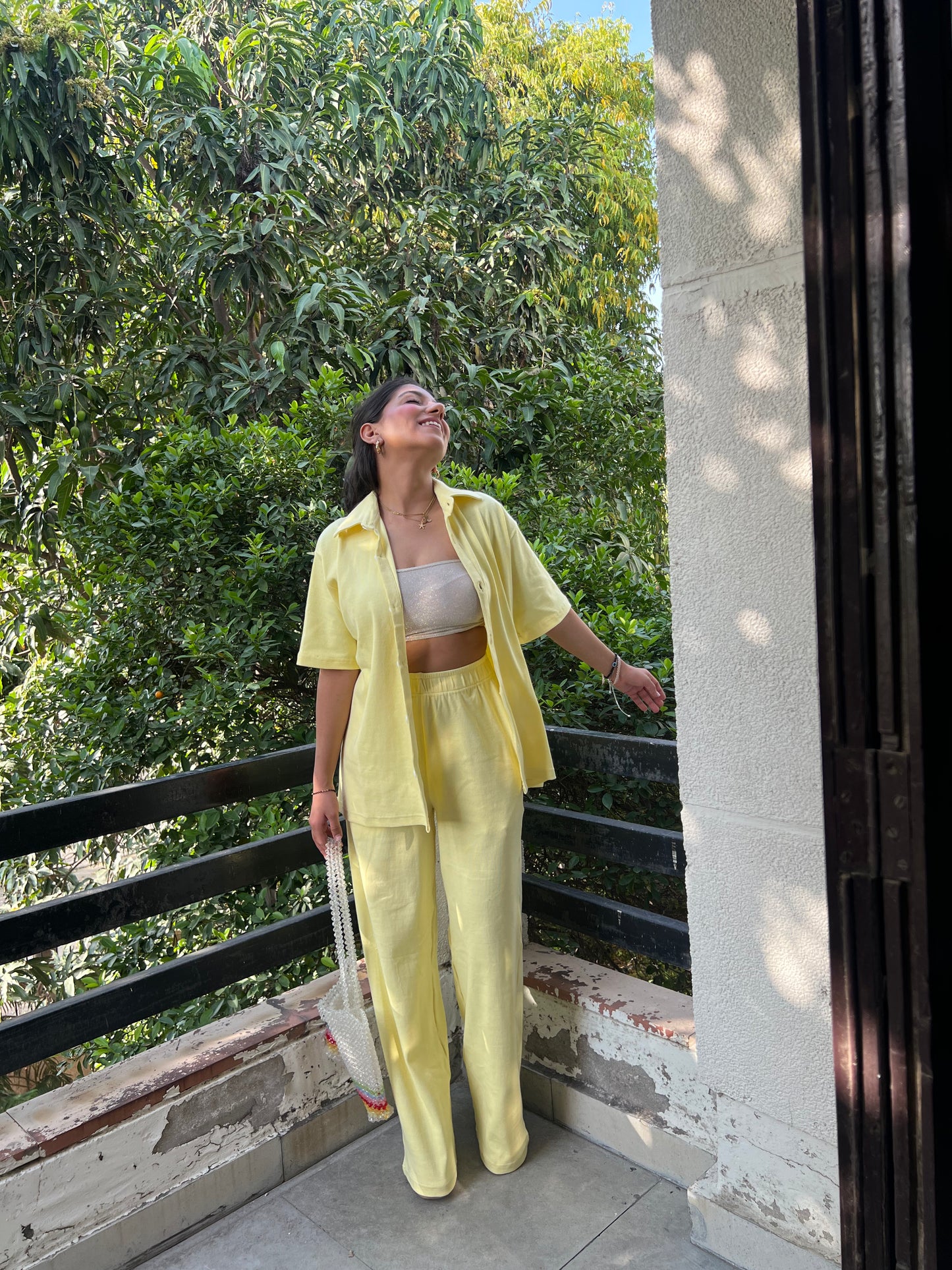 Lemon RIB Women's Shirt Co-ord