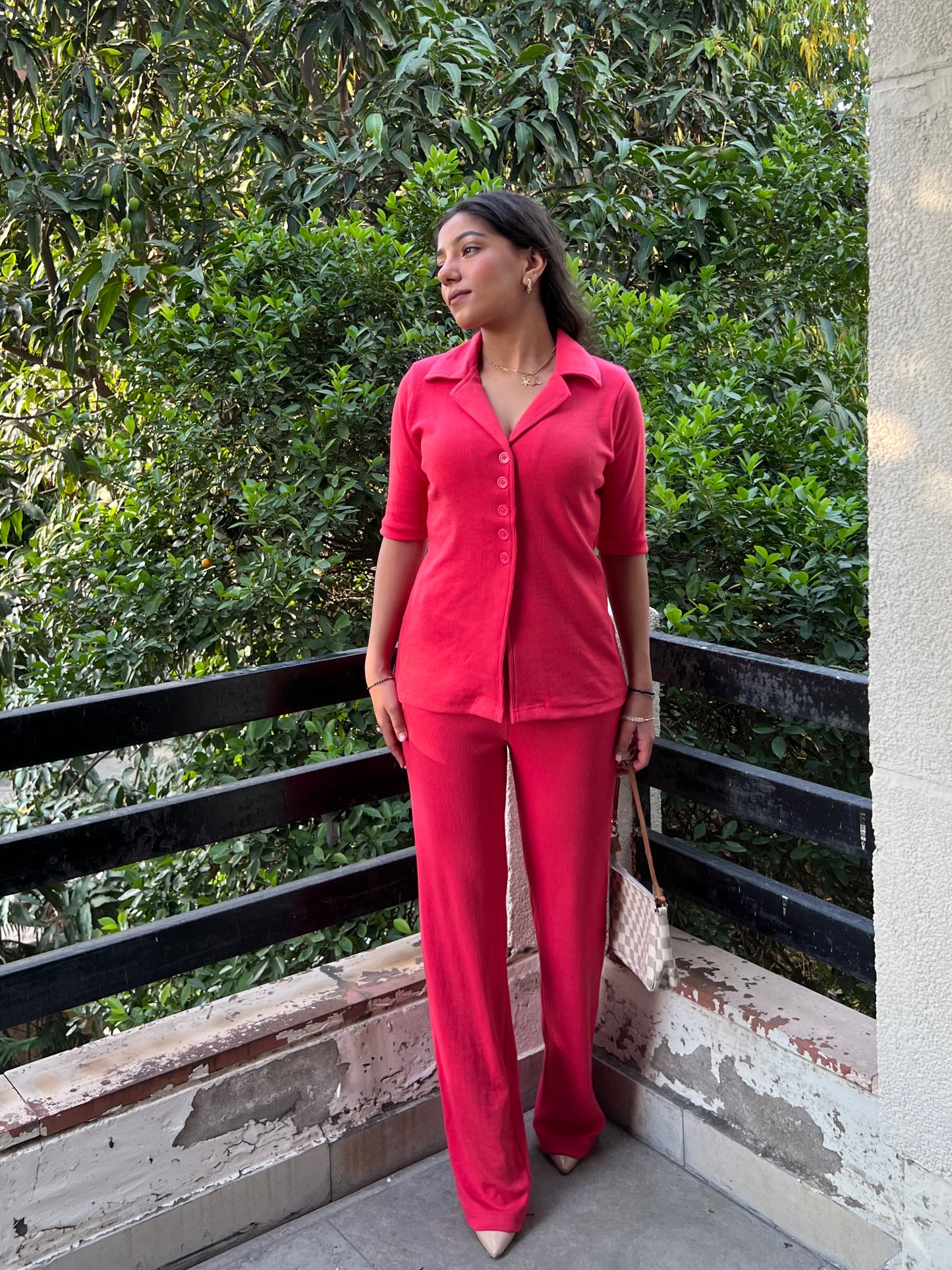 RIB Fuchsia Pink Co-ord