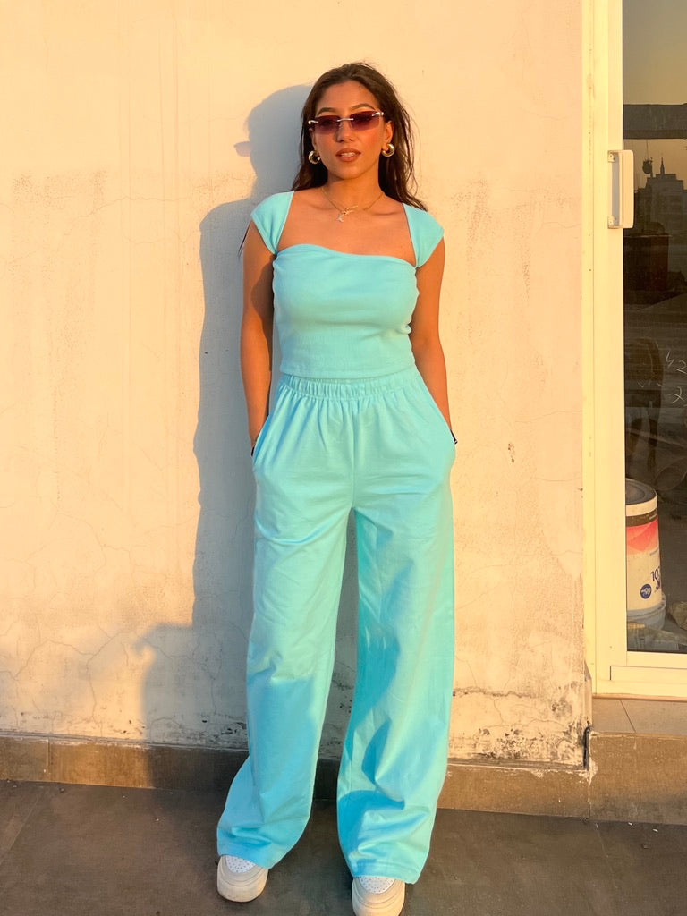 Light Blue French Terry Set