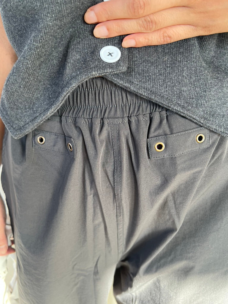 Black Waistcoat Parachute Cargo Co-ord