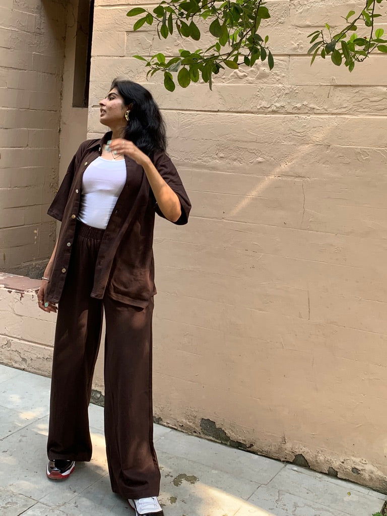 Brown Unisex French Terry Co-ord