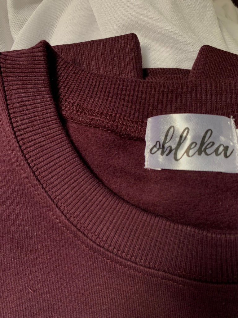 Cotton Fleece Wine Unisex Co-ord