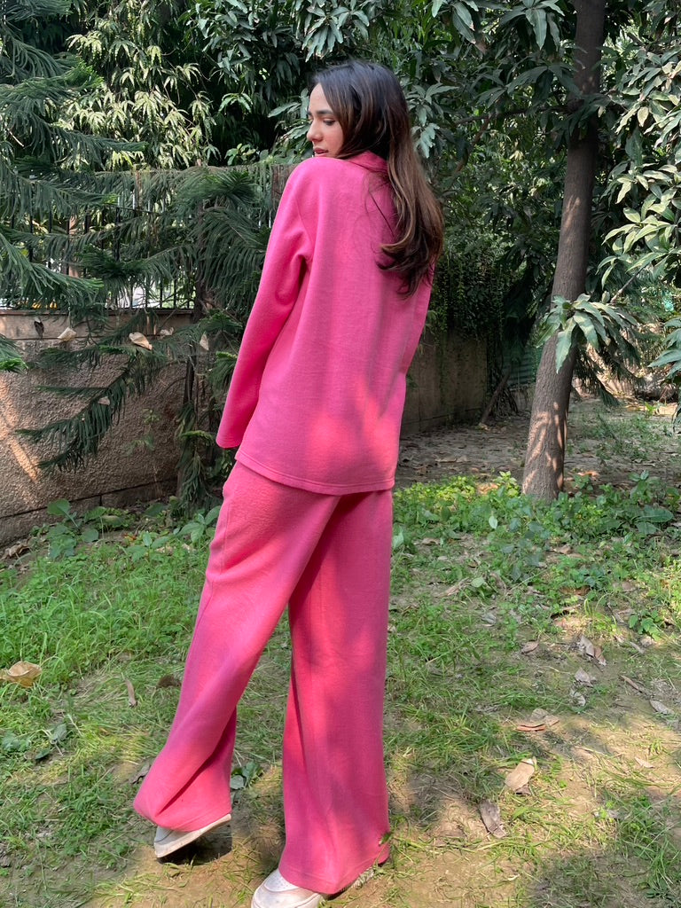 Cotton Fleece Fuchsia Co-ord