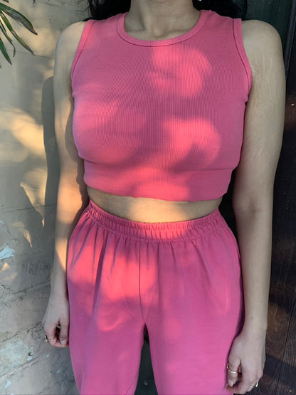 Blush Pink Crop Co-ord