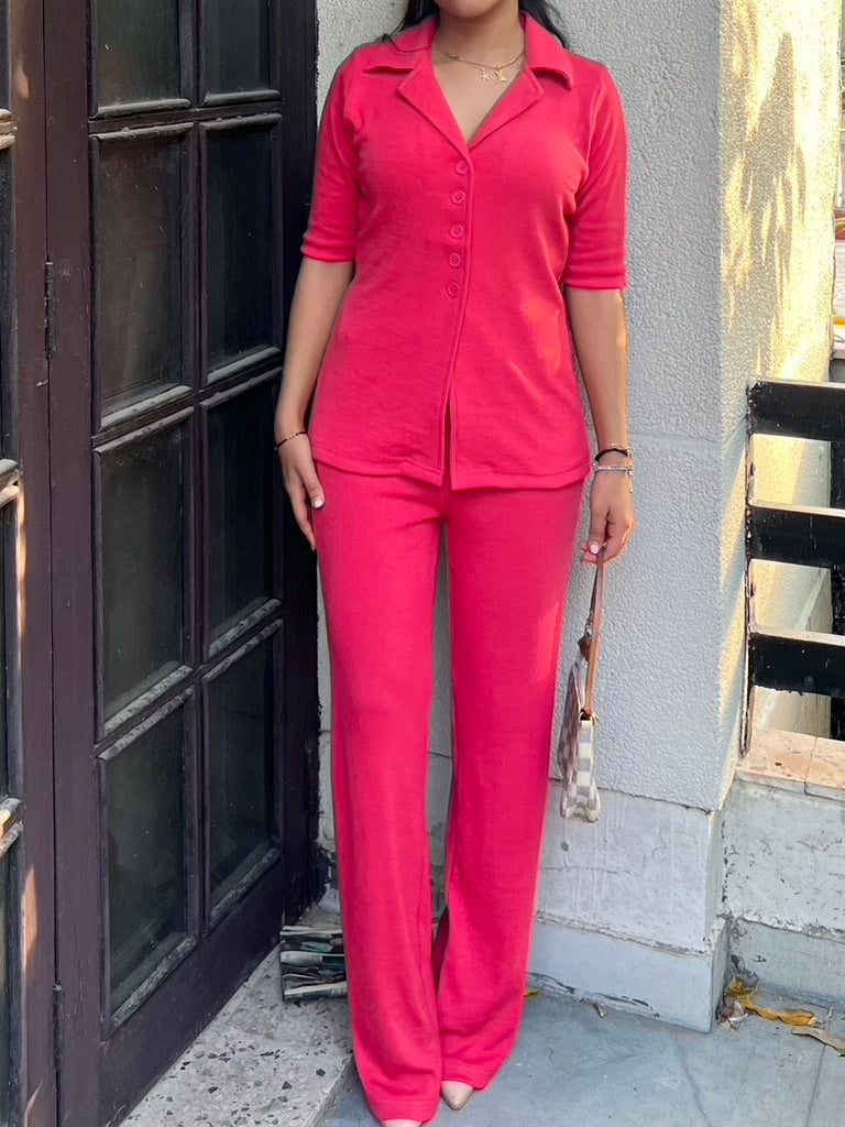 RIB Fuchsia Pink Co-ord