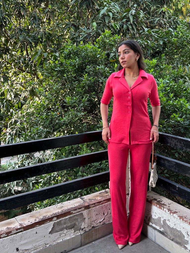 RIB Fuchsia Pink Co-ord