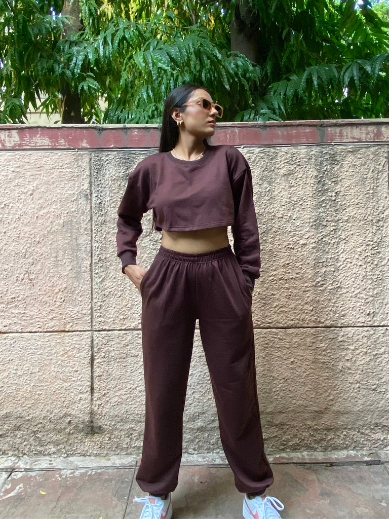 Brown Unisex Co-ord