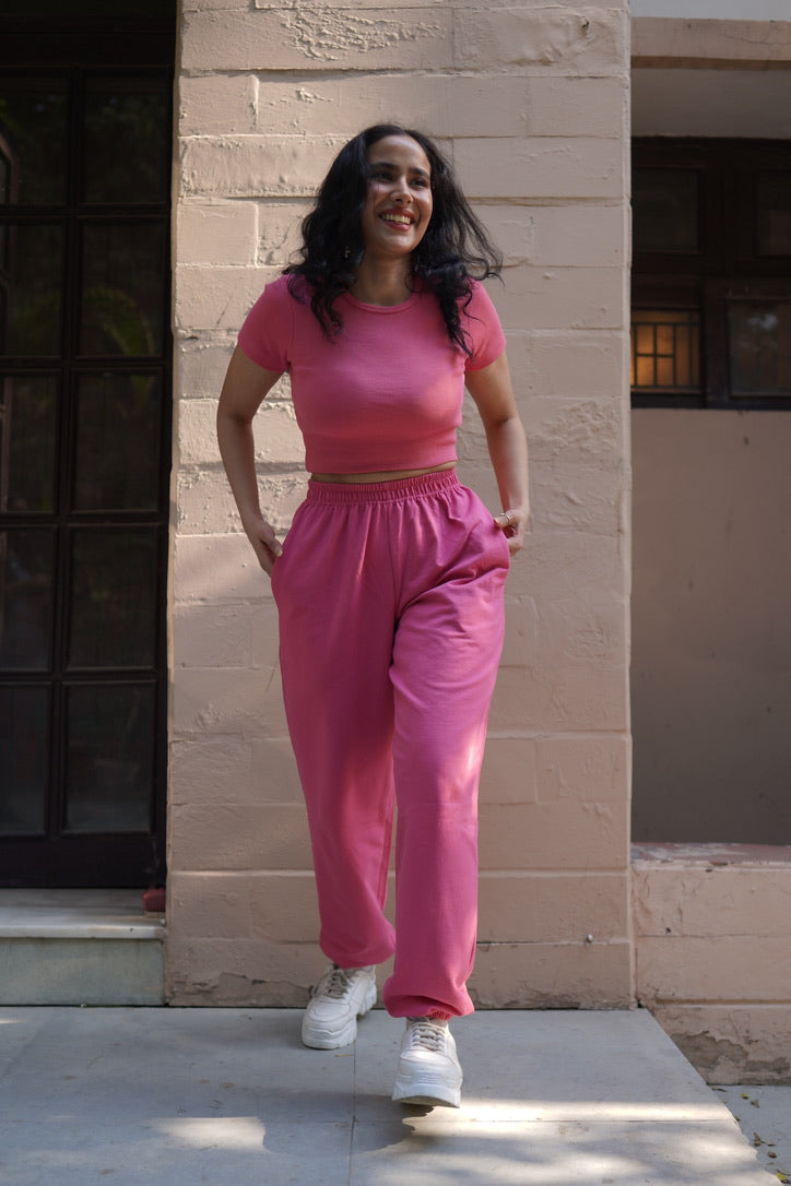Blush Pink Crop Co-ord