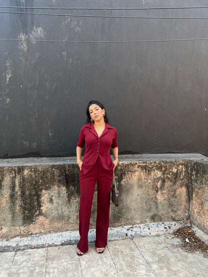 RIB Wine Long Co-ord