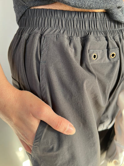 Black Waistcoat Parachute Cargo Co-ord
