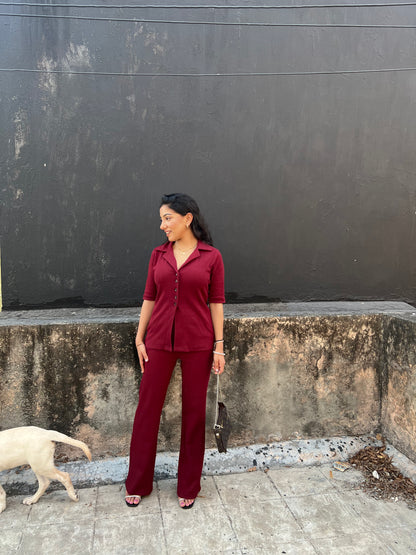 RIB Wine Long Co-ord