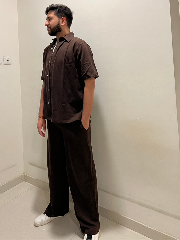 Brown Unisex French Terry Co-ord