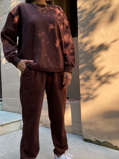 Brown Unisex Co-ord