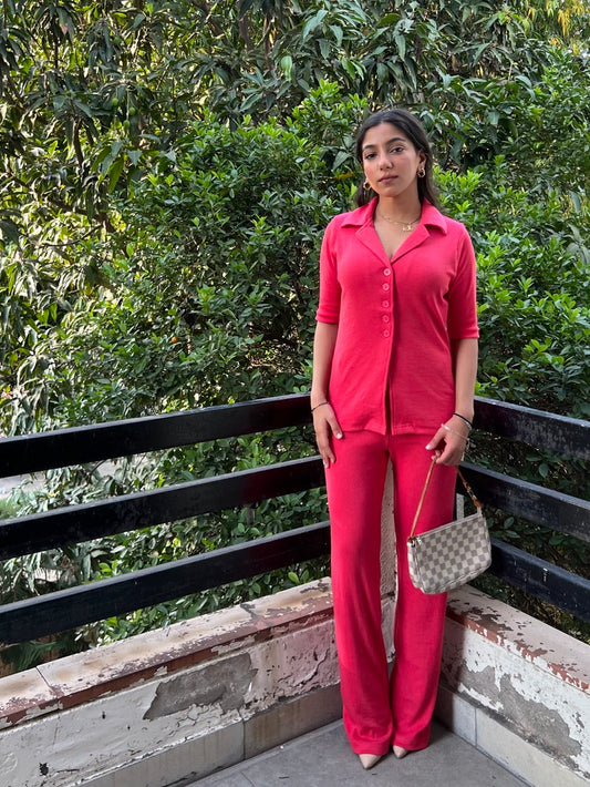 RIB Fuchsia Pink Co-ord