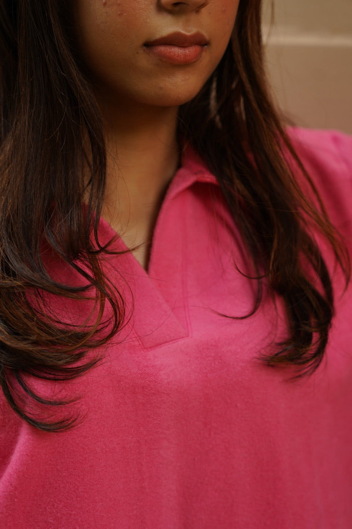 Cotton Fleece Fuchsia Co-ord
