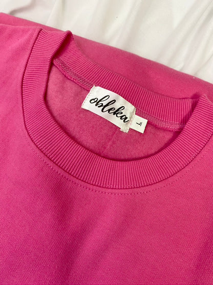 Cotton Fleece Raspberry Unisex Co-ord