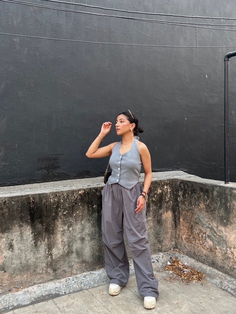 Waistcoat Parachute Cargo Joggers Unisex Co-ord