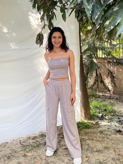 French Terry Melange Cargo Set