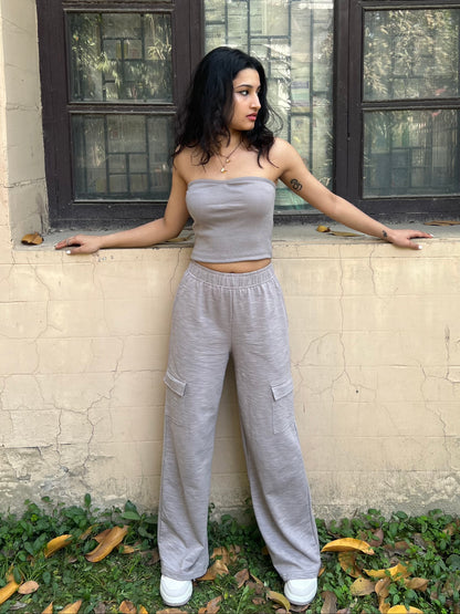 French Terry Melange Cargo Set