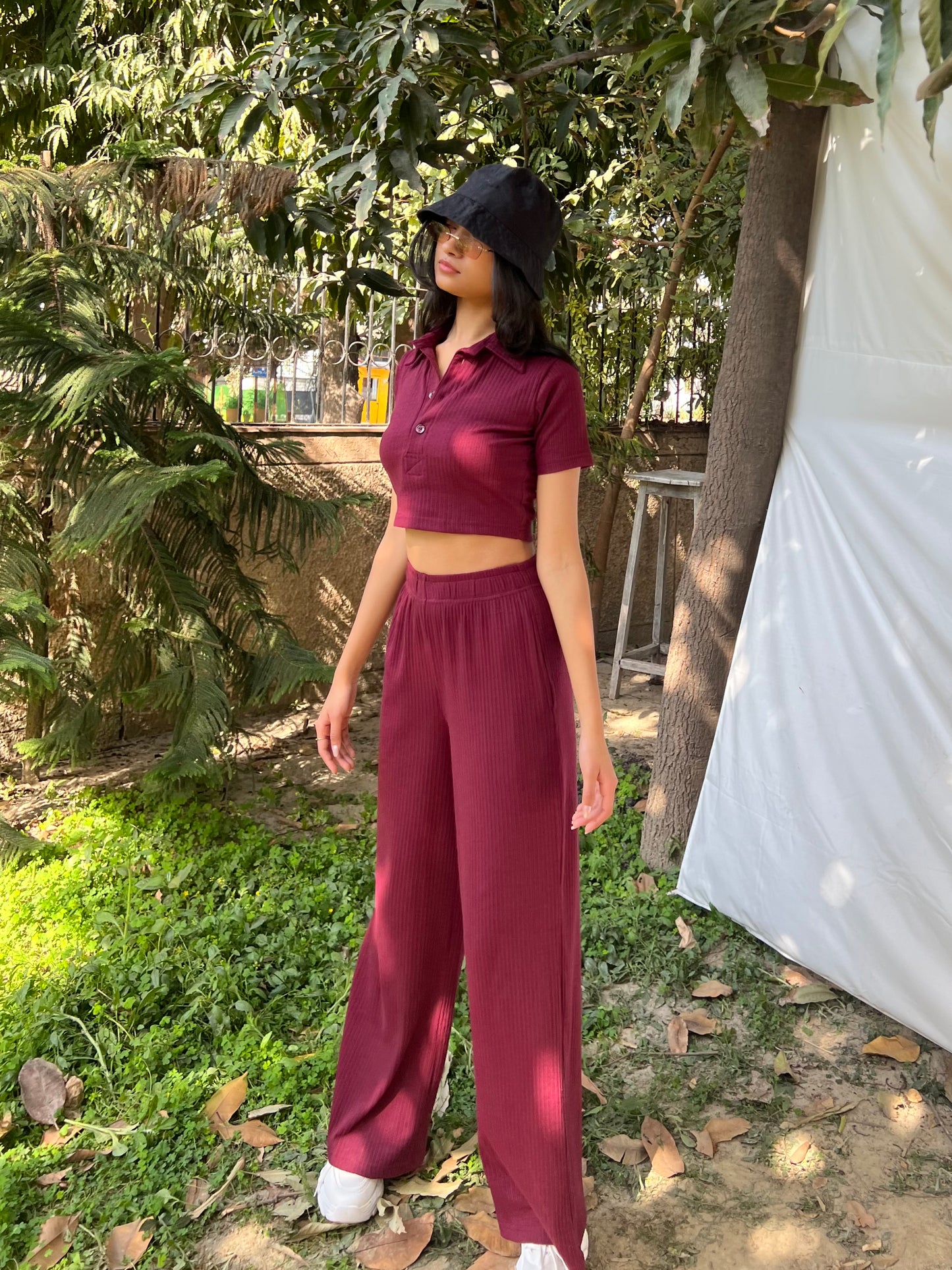 RIB Wine Crop  Co-ord