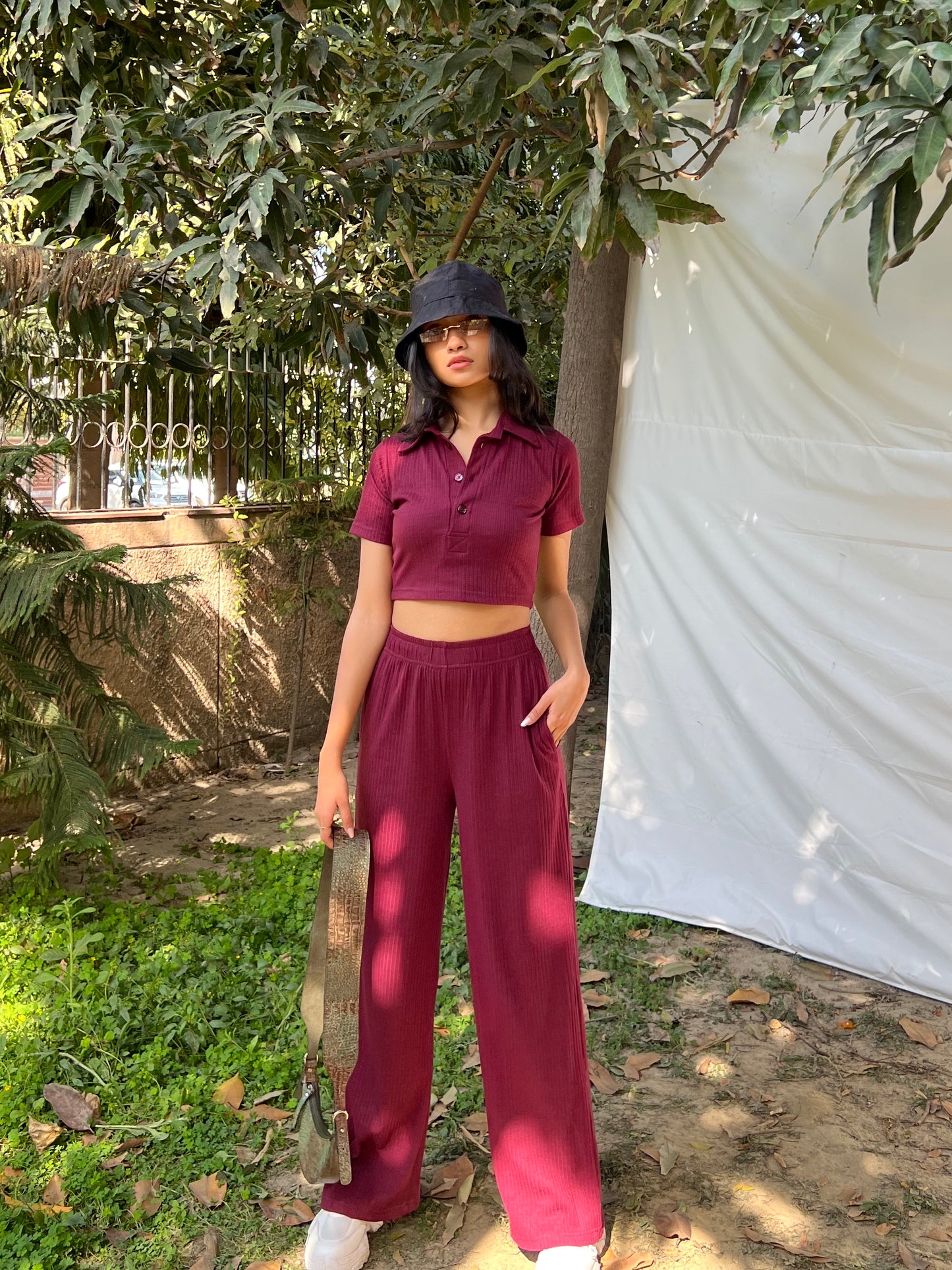 RIB Wine Crop  Co-ord