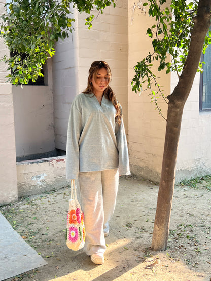 Cotton Fleece Grey Co-ord