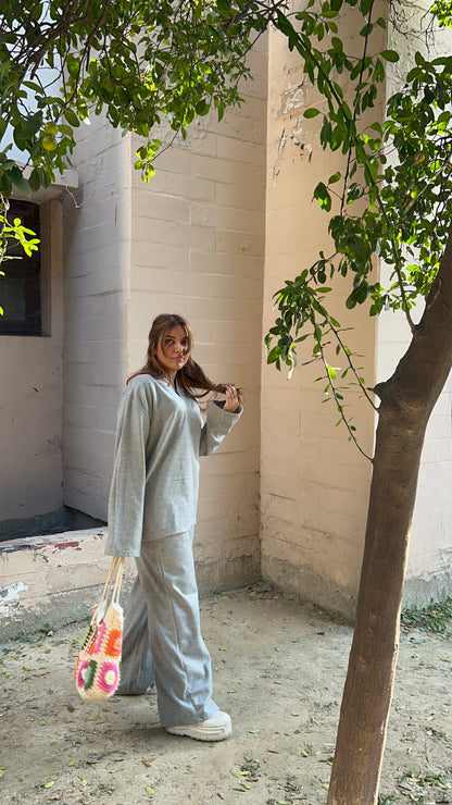 Cotton Fleece Grey Co-ord
