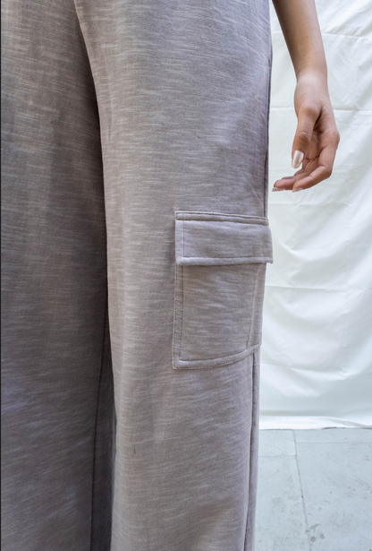 French Terry Melange Cargo Set